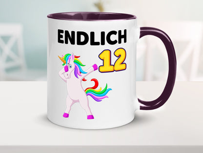 12. Geburtstag | endlich 12 Jahre Einhorn Mädchen lustig Geschenkidee Geschenk