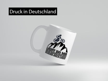 Läuft bei mir | Pechvogel Tasse Radfahrer Statement Humor Geschenkidee