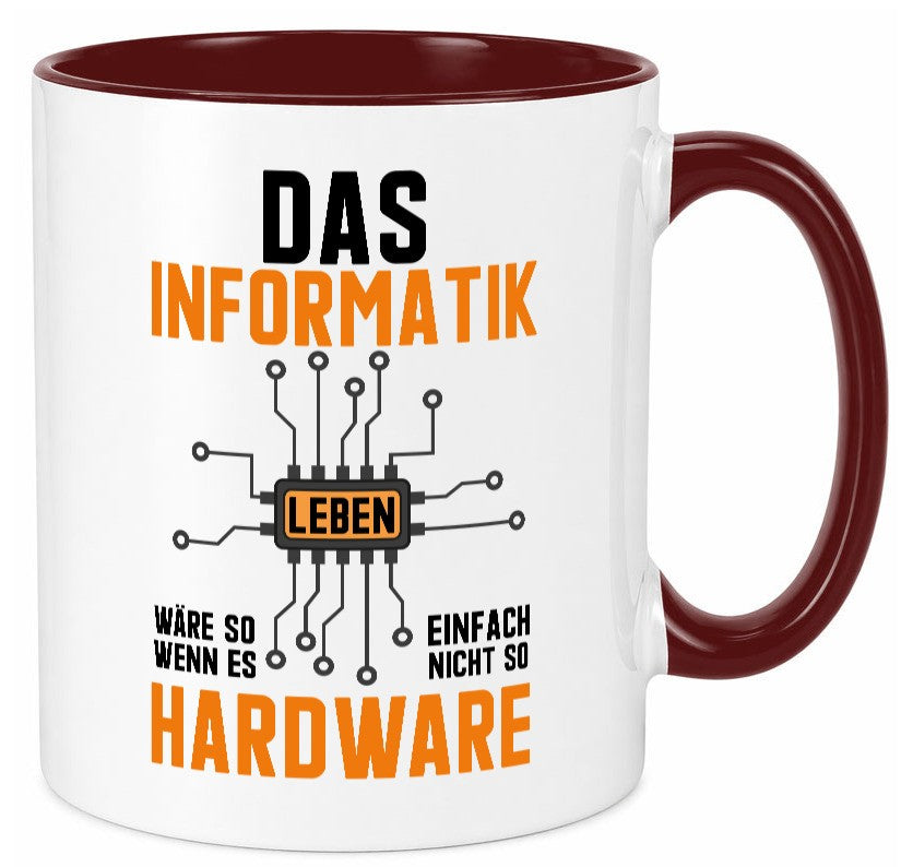 Informatik Leben | Hardware Nerd Software Entwickler Geschenkidee Humor Tasse