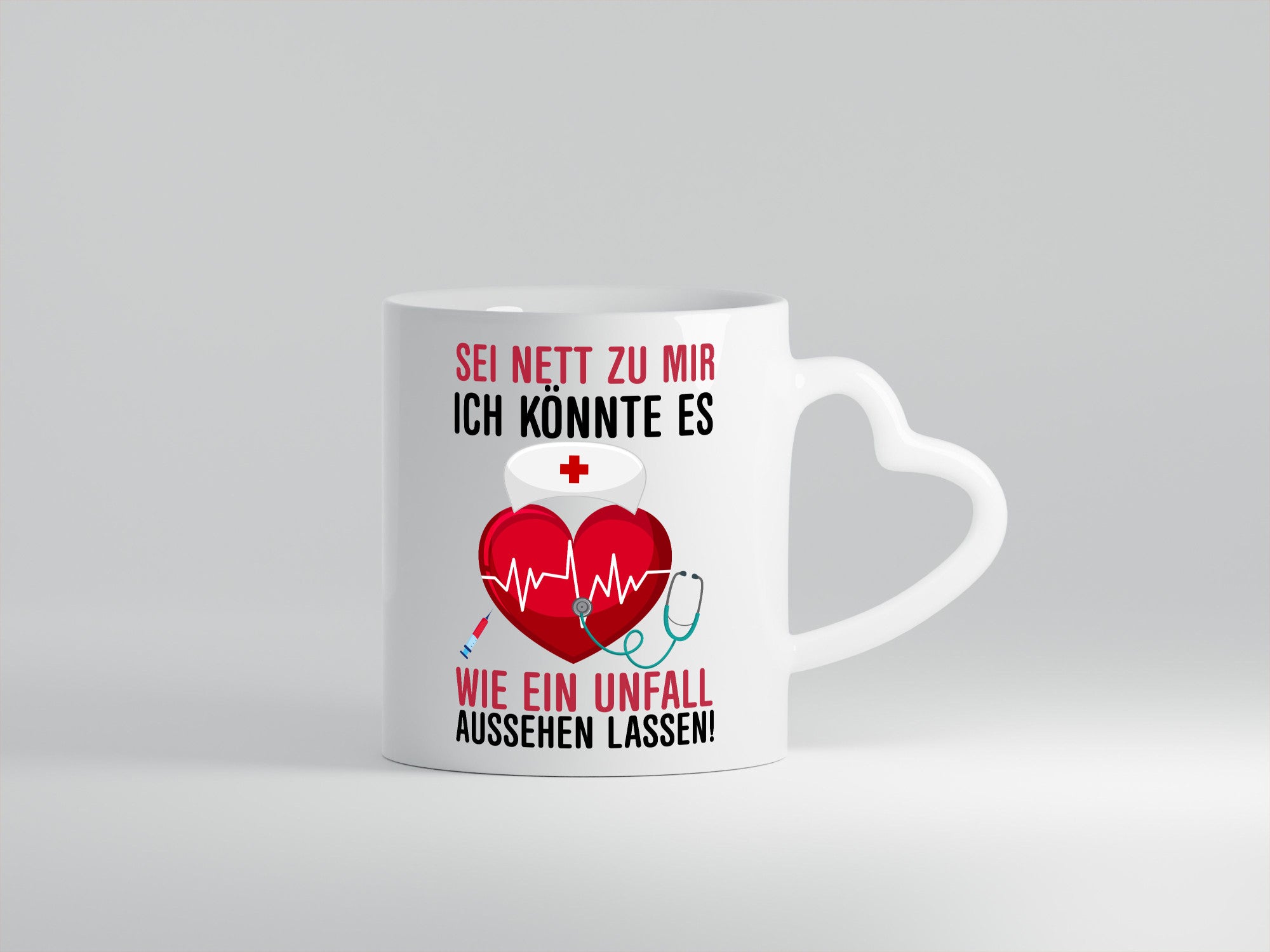 Sei nett zu mir | Krankenschwester Arzt Klinik Spritze lustig Humor