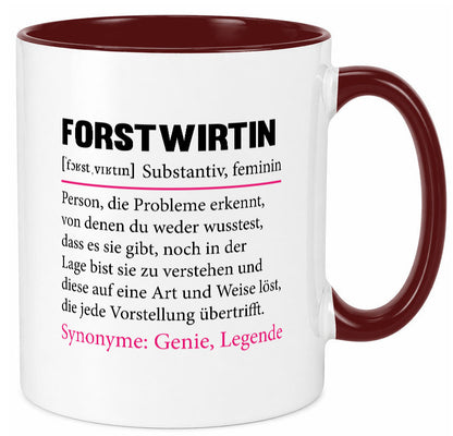 Forstwirtin | Beruf Spruch Forst Wirtin Humor Arbeit Kollegen Büro Geschenkidee