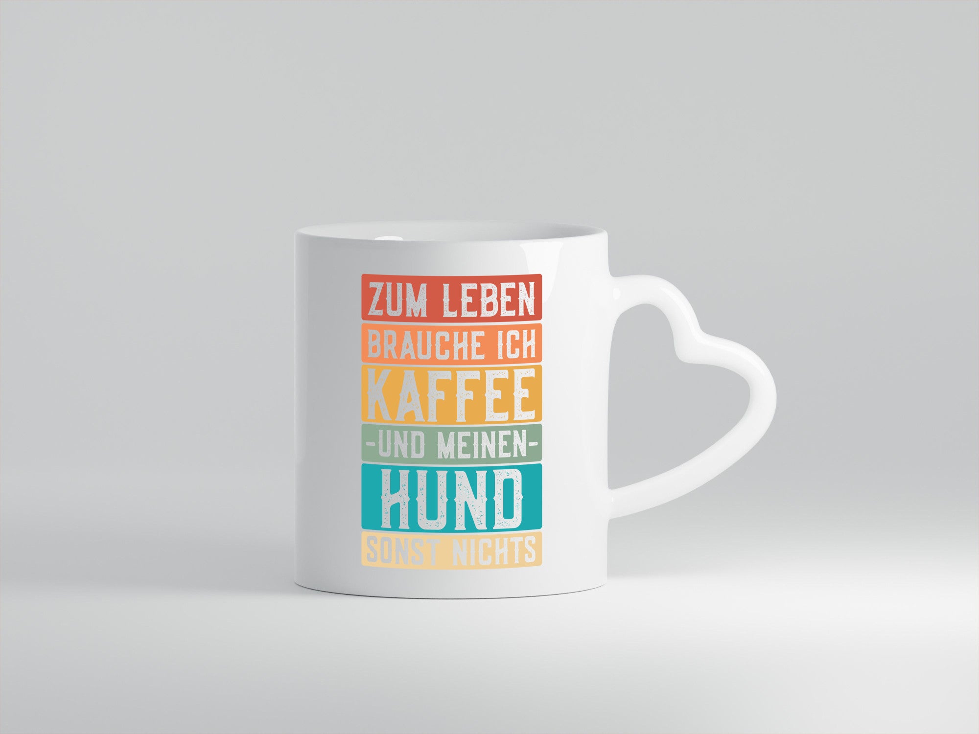 Zum Leben brauche ich Kaffee und meinen Hund, sonst nichts. Lustiger Spruch
