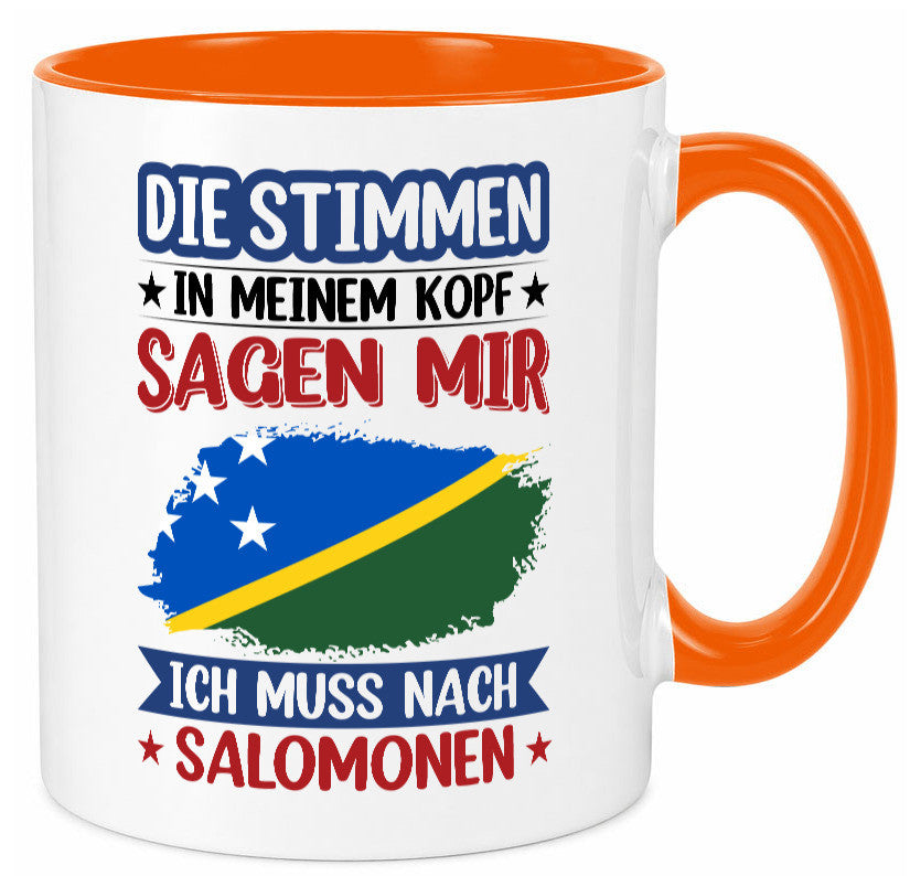 Salomonen | Urlaub Stimmen in meinem Kopf Traumland v2 Humor Geschenkidee Tasse