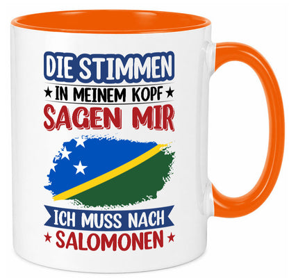 Salomonen | Urlaub Stimmen in meinem Kopf Traumland v2 Humor Geschenkidee Tasse