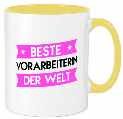 Beste Vorarbeiterin | Kollegin Teamleiter Geschenkidee Arbeit Kollegen Büro Tasse