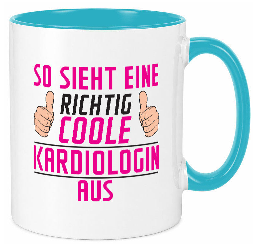 Richtig Coole Kardiologin | Kardiologie lustiger Spruch Geschenk Humor Tasse
