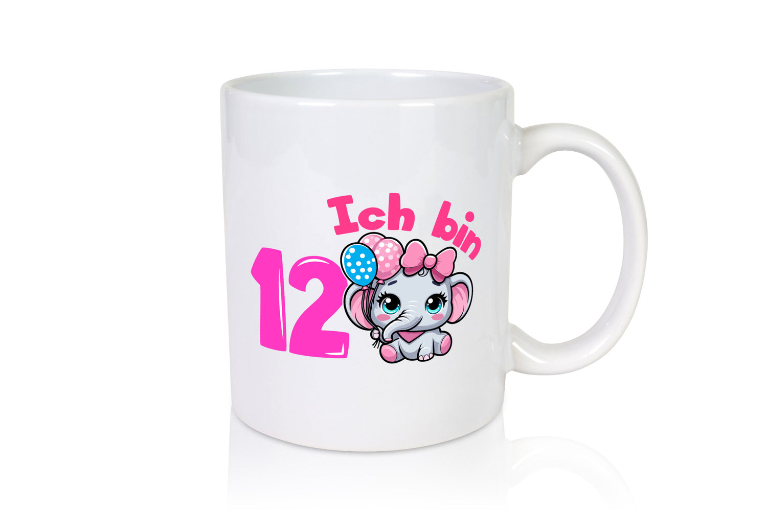 12. Geburtstag | 12 Jahre Elefant Mädchen Humor Geschenkidee Tasse