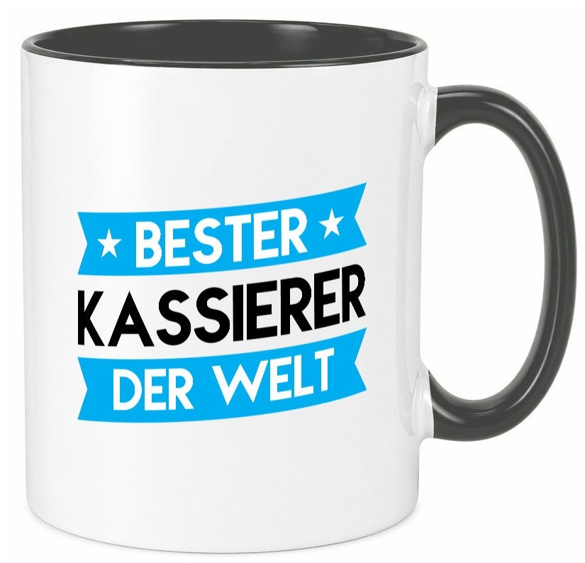 Bester Kassierer lustiger Spruch Geschenk Humor Geschenkidee Tasse