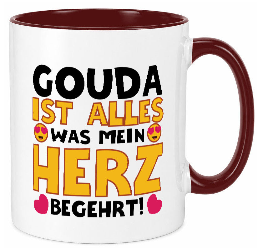 Ich brauche Gouda | Käseliebhaber Käse lustig Humor Geschenkidee Geschenk Tasse