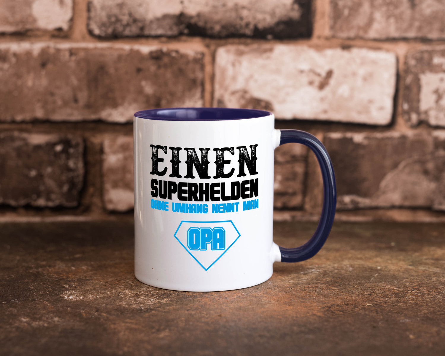 Superheld Opa Geschenk Familie Geschenkidee lustiger Spruch Tasse