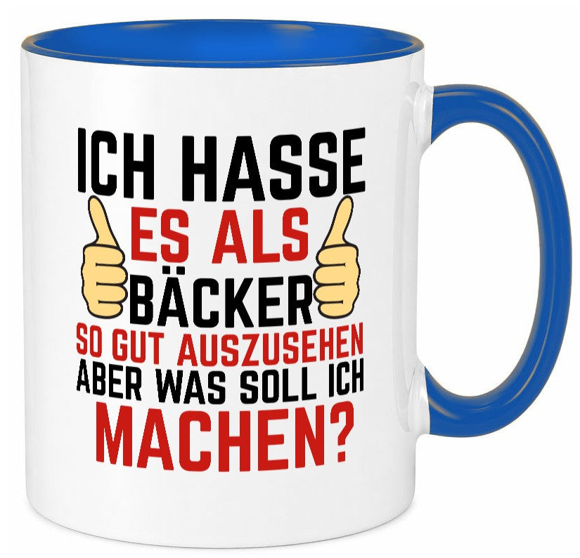 Als Bäcker so gut auszusehen | Bäckerrei Geschenk Humor Geschenkidee lustiger Tasse