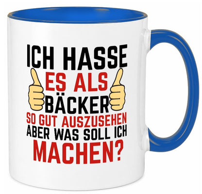 Als Bäcker so gut auszusehen | Bäckerrei Geschenk Humor Geschenkidee lustiger Tasse