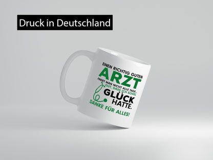 Richtig guter Arzt | Dankeschön Tasse Ärzte Spruch Geschenk Humor Geschenkidee