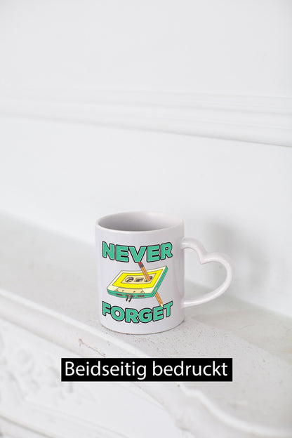 Never Forget | Kassetten Zurück spulen alte Zeit lustiger Spruch Geschenk Humor