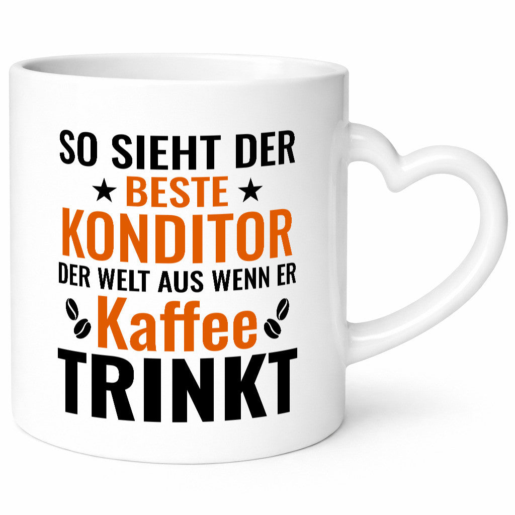 Kaffee trinkt: Konditor | Konditorei lustiger Spruch Geschenk Humor