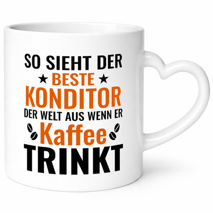 Kaffee trinkt: Konditor | Konditorei lustiger Spruch Geschenk Humor