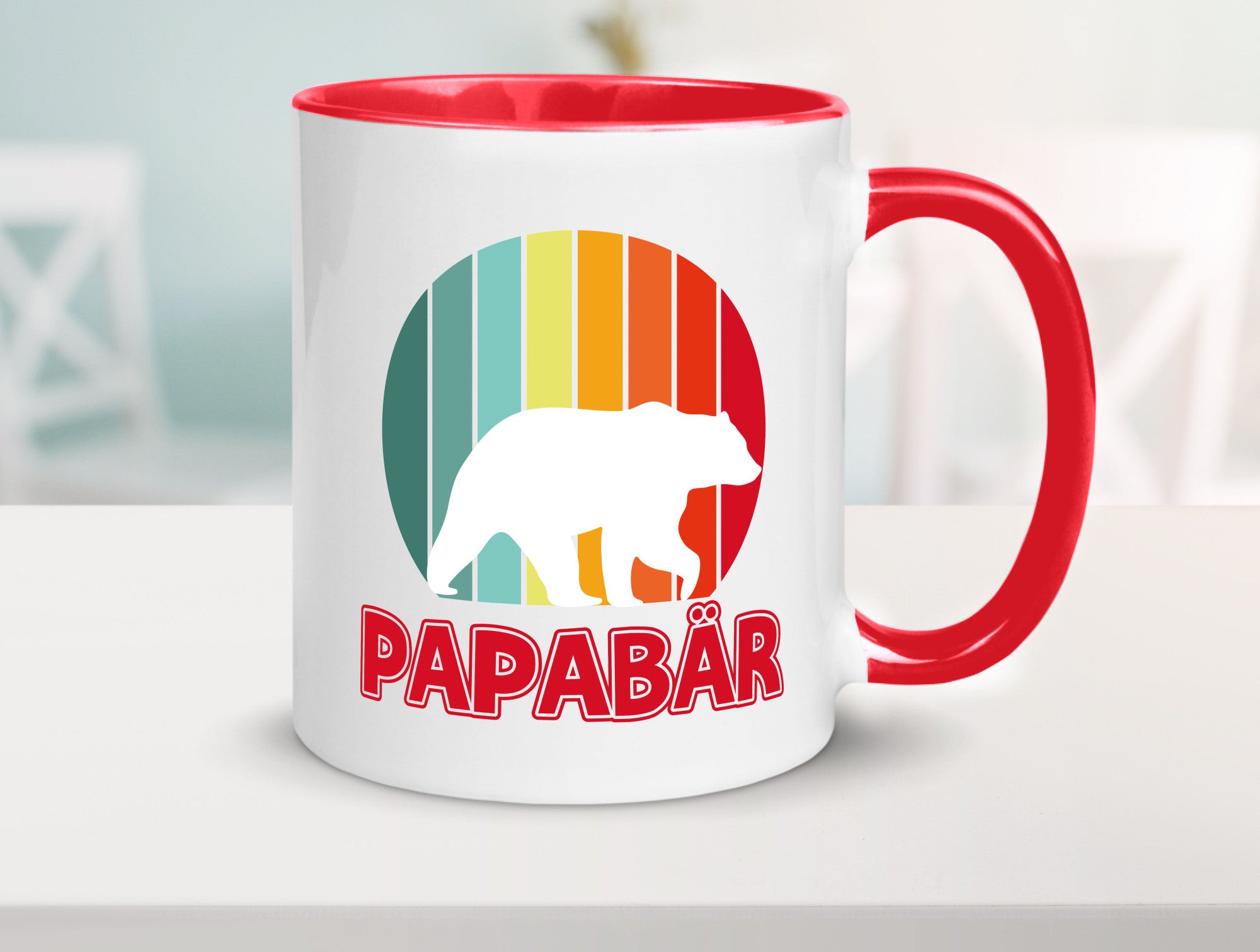 Papabär | Papa Tasse Vater Vatertag Bär lustiger Spruch Geschenk Familie