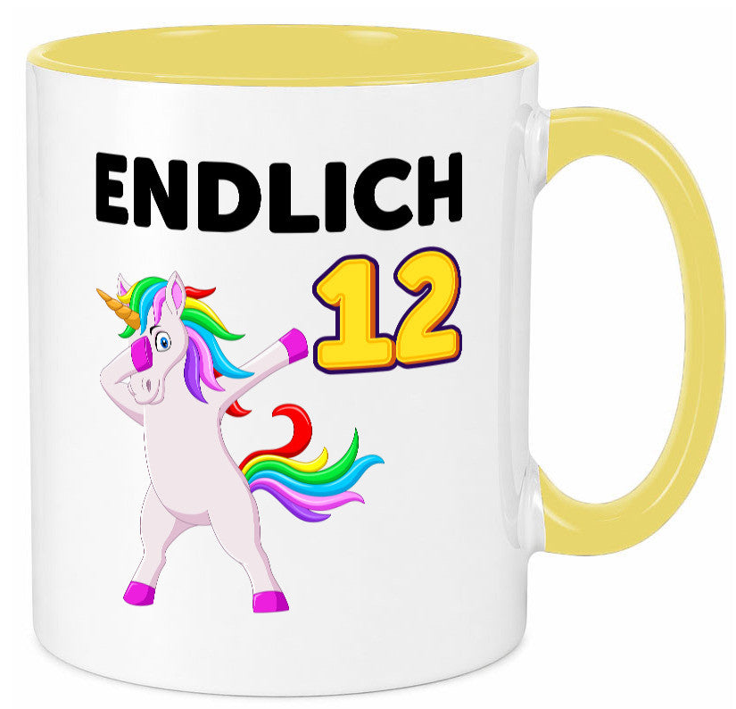 12. Geburtstag | endlich 12 Jahre Einhorn Mädchen lustig Geschenkidee Geschenk