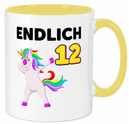 12. Geburtstag | endlich 12 Jahre Einhorn Mädchen lustig Geschenkidee Geschenk
