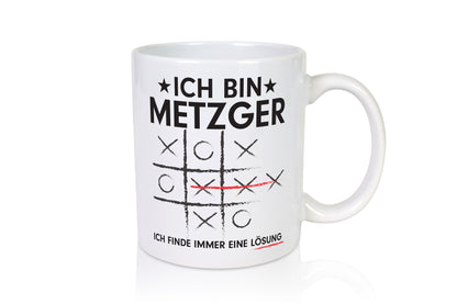 Löse Probleme: Metzger | Fleischer Metzgerei lustiger Spruch Geschenk Humor