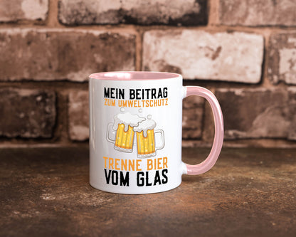 Beitrag zum Umweltschutz | Biertrinker Party Pils lustiger Spruch Geschenk