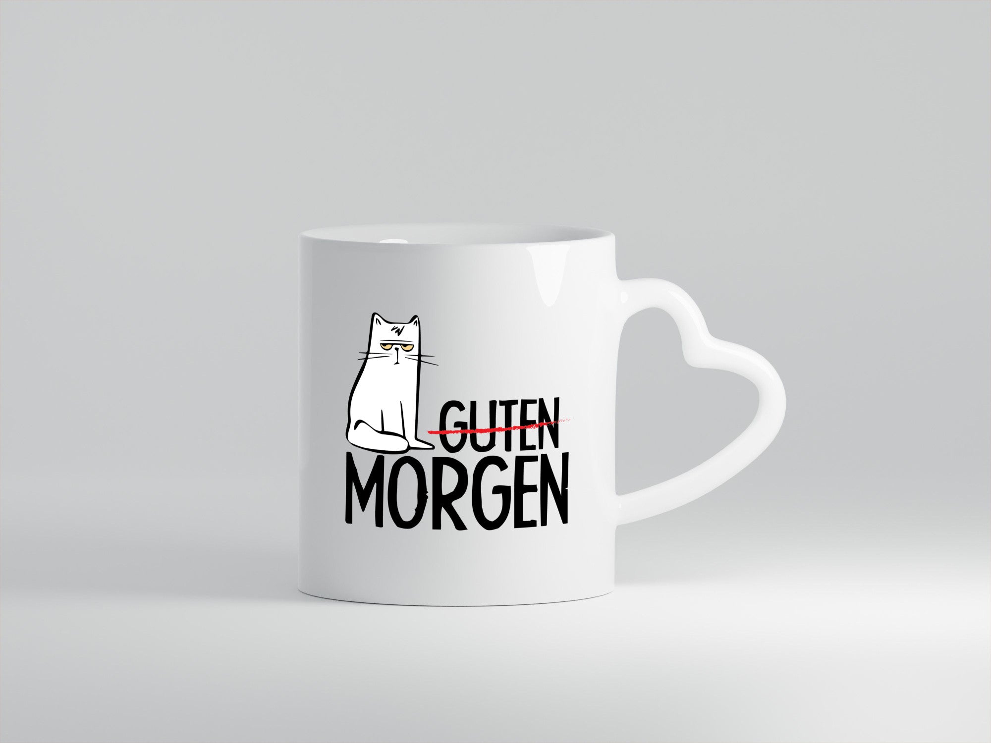Guten Morgen Katze Geschenkidee Tierliebhaber Humor Tasse