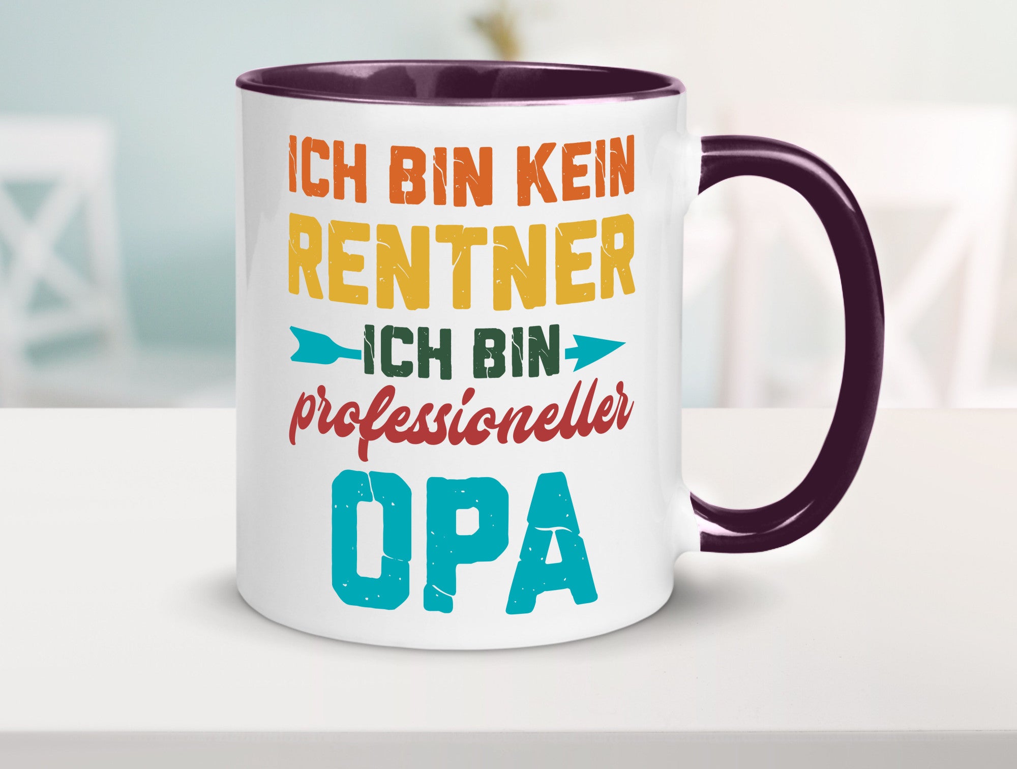 Ich bin Professioneller Opa | Rentner Großvater Geschenkidee Familie Humor Tasse