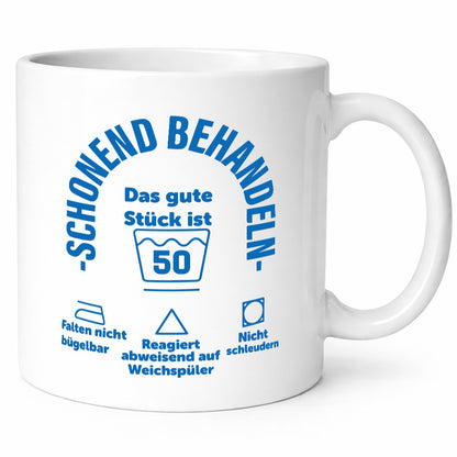 Schonend behandeln | 50 Geburtstag Humor Geschenkidee Tasse