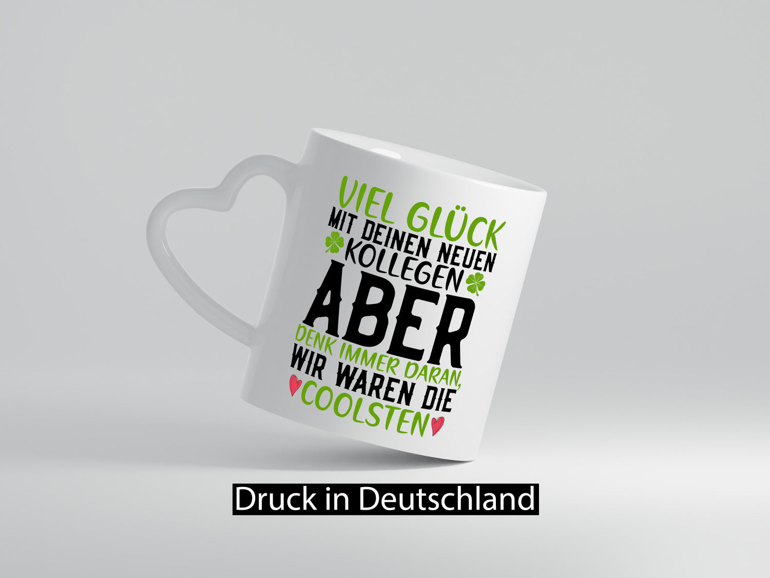 Viel Glück | neue Kollegen Arbeit Büro Jobwechsel v2 Humor Geschenkidee Tasse