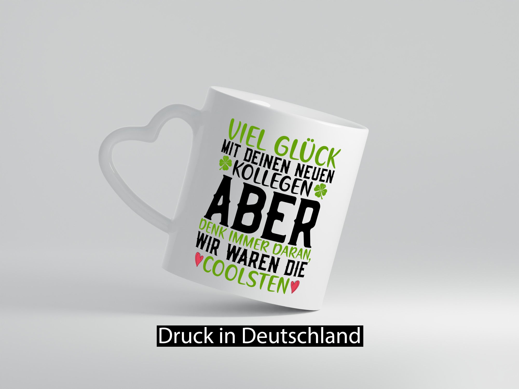 Viel Glück | neue Kollegen Arbeit Büro Jobwechsel v2 Humor Geschenkidee Tasse