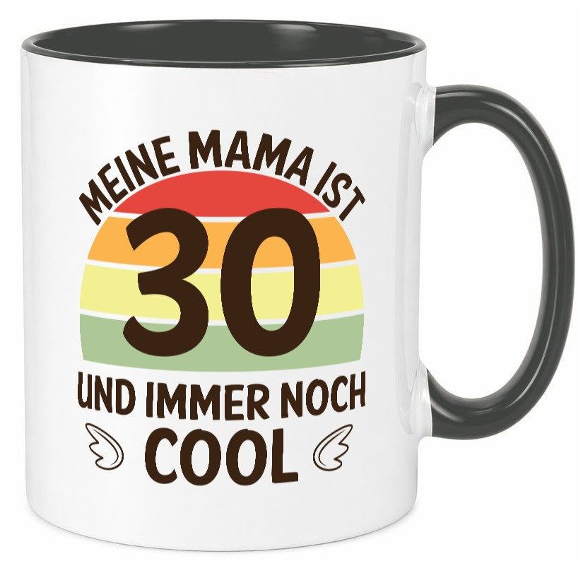 Mama 30, noch cool | Flügel lustig Familie Geschenkidee Geschenk Tasse