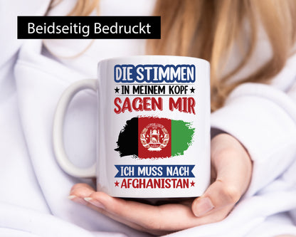Afghanistan | Urlaub Stimmen in meinem Kopf Traumland lustiger Spruch Geschenk