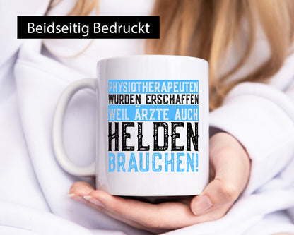 Physiotherapeutin | Helden-Therapeutin | Lustiger Spruch | Humor | Geschenkidee Tasse