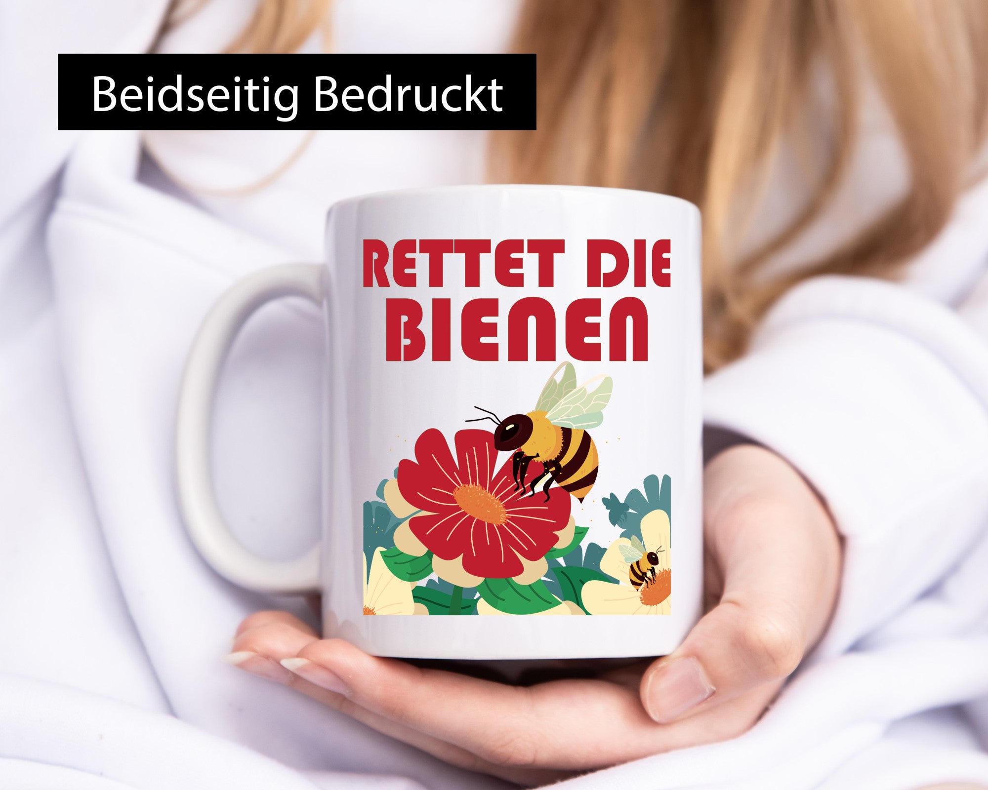 Rettet die Bieten | Bienenliebhaber Humor Geschenkidee Tasse