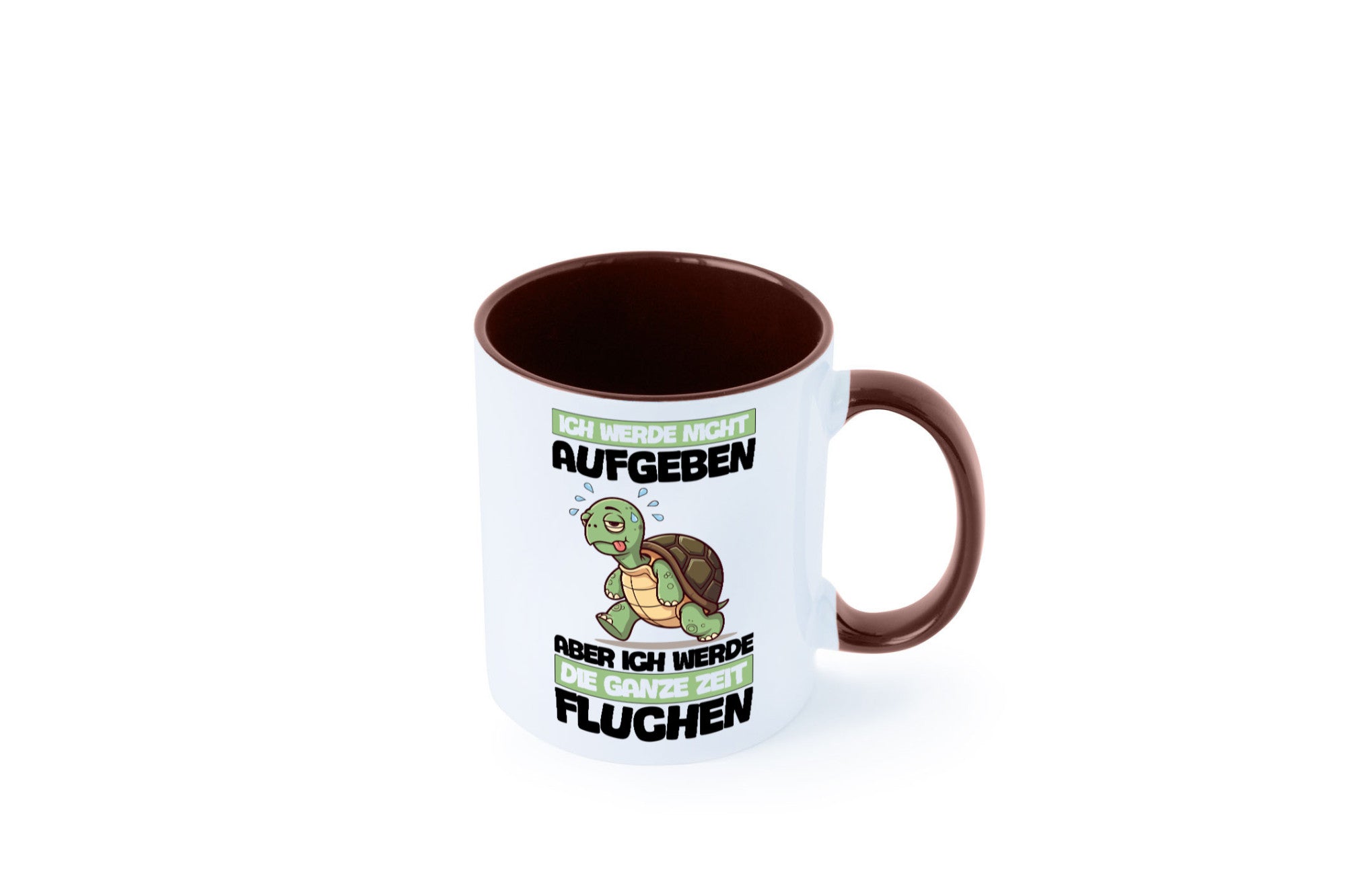 Ich geb nicht auf werde aber fluchen | Schildkröte Joggen v2 Humor Geschenkidee