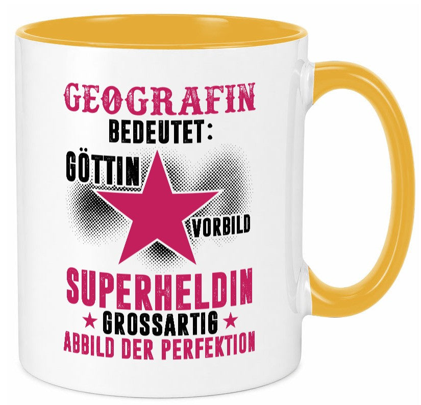 Bedeutung von Geografin | Geografie Geschenkidee Humor Tasse