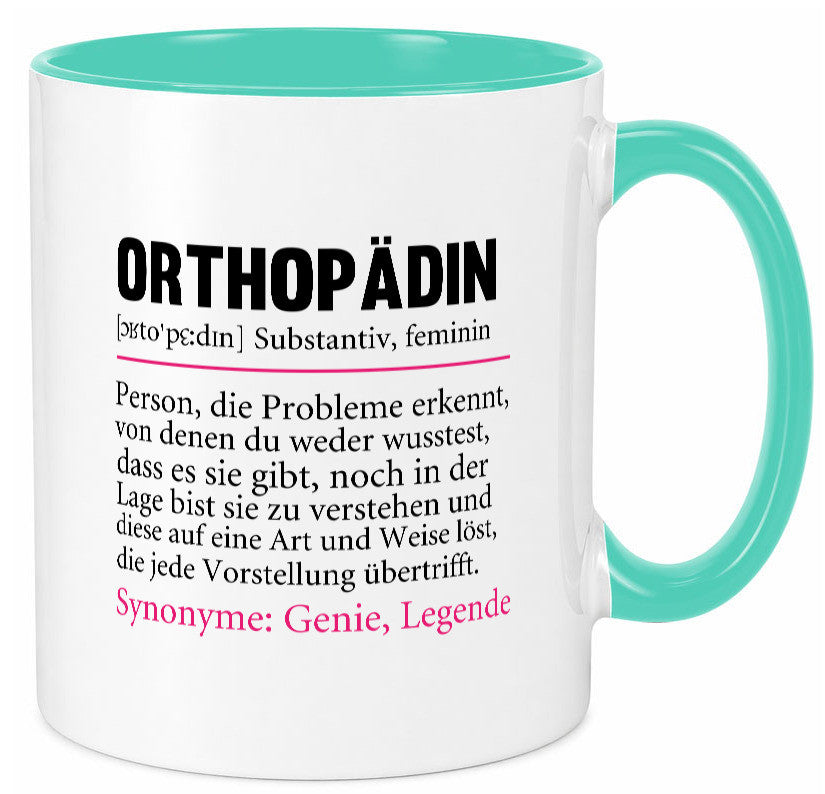 Orthopädin | Spruch Beruf Humor Orthopädie v2 Arbeit Kollegen Büro Geschenkidee