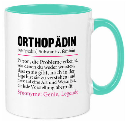 Orthopädin | Spruch Beruf Humor Orthopädie v2 Arbeit Kollegen Büro Geschenkidee