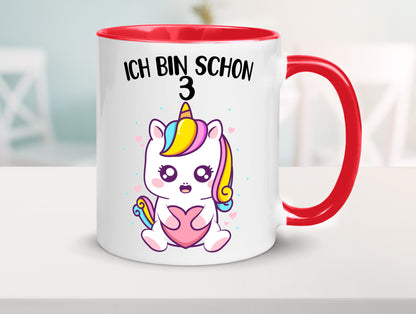 3. Geburtstag | Ich bin schon 3 Jahre Einhorn Mädchen lustig Geschenkidee