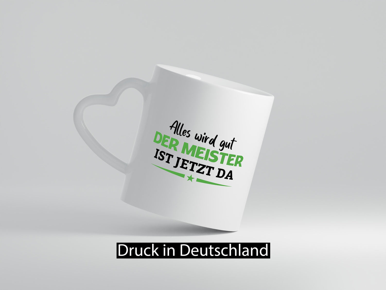 Alles wird gut der Meister ist da | Arbeit lustig Kollegen Büro Geschenk Tasse