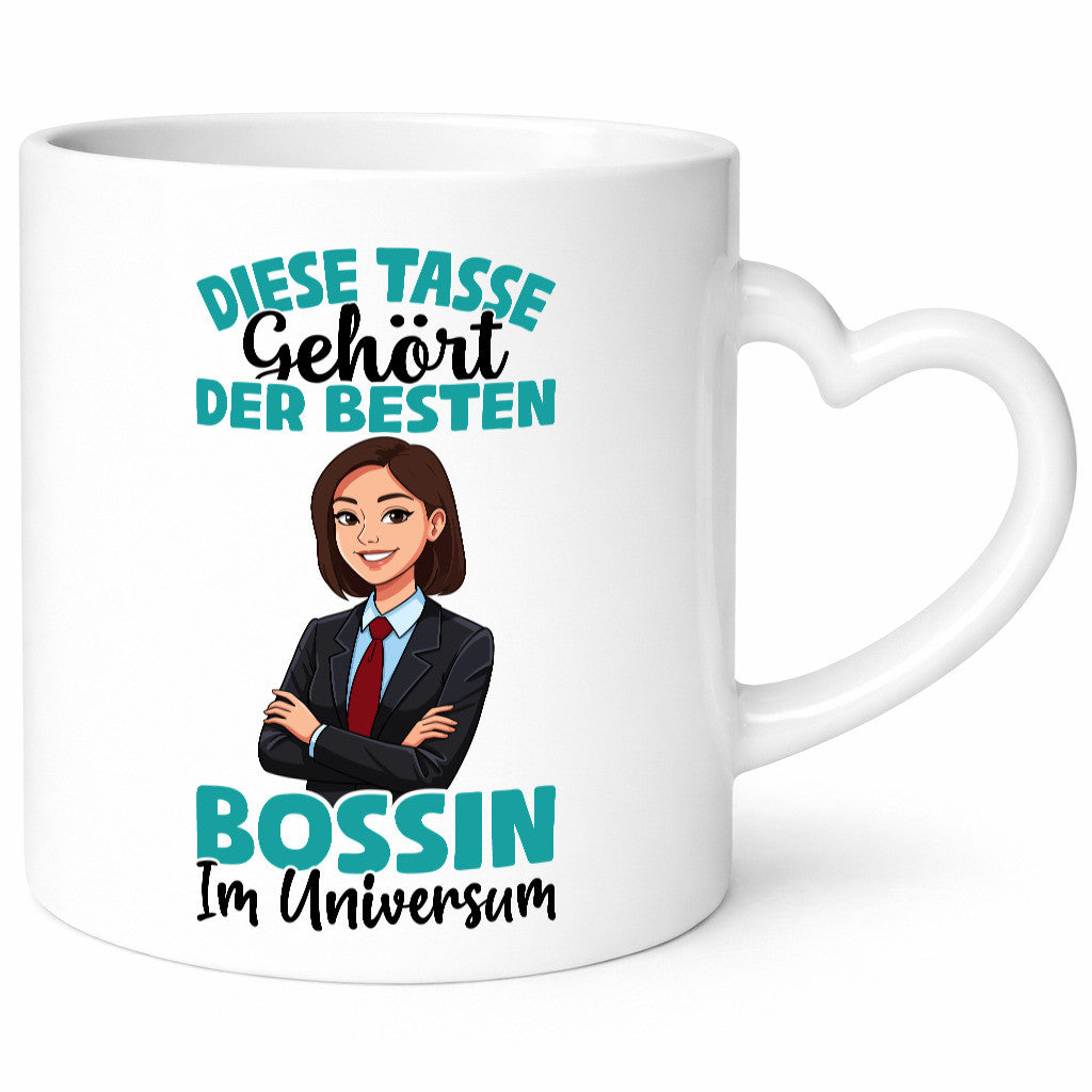 Im Universum: Bossin | Führungskraft Vorgesetzte Geschenkidee Humor Tasse