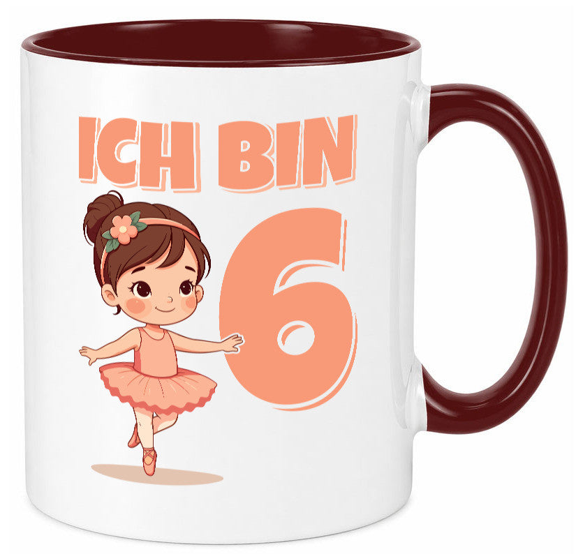 6 Geburtstag | Jahre Ballerina Mädchen Ballet lustig Geschenkidee Geschenk Tasse