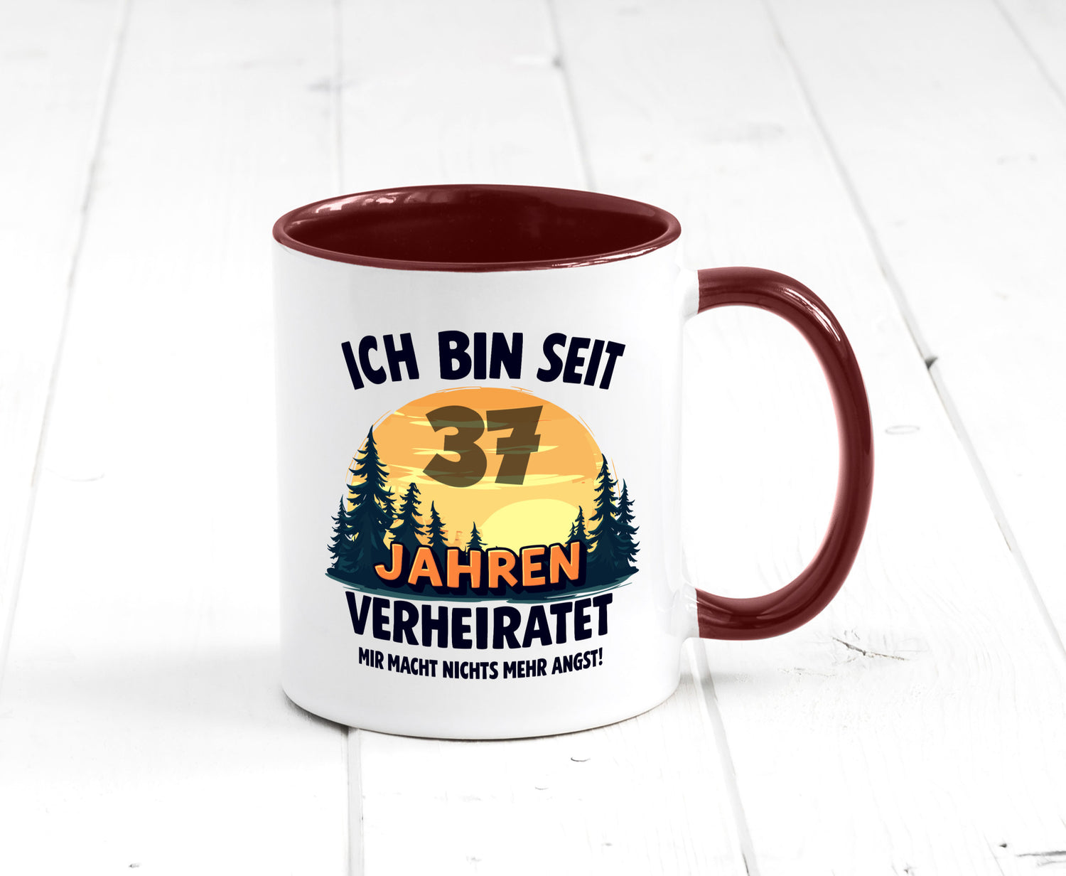 Ich bin Verheiratet | 37. Hochzeitstag Ehepaar v2 lustiger Spruch Geschenk