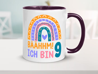 9. Geburtstag | 9 Jahre Regenbogen Bääm Mädchen Geschenk Geschenkidee lustiger