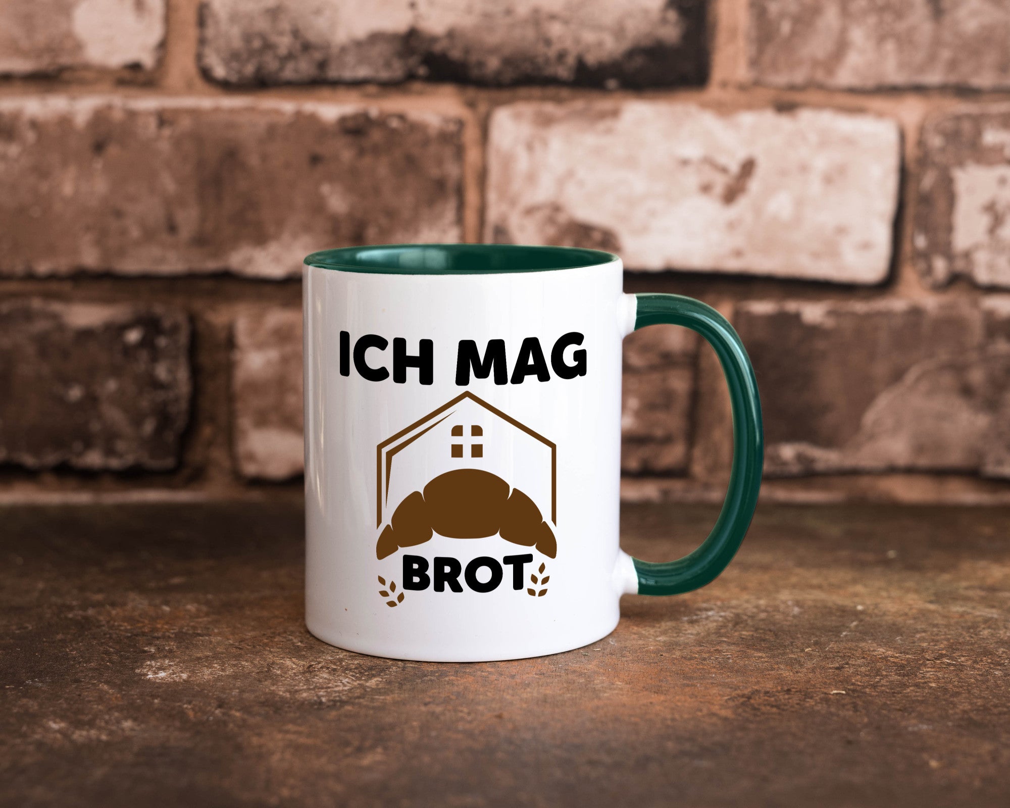 Ich mag Brot | Bäcker backen lustiger Spruch Geschenk Humor Geschenkidee Tasse