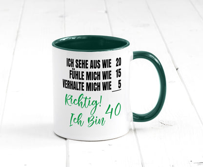Ich bin Jung | 40 Geburtstag Verhalte mich wie ein Kind Geschenk Geschenkidee