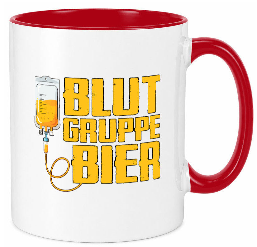 Blutgruppe Bier | Saufen Trinken Biertrinker Humor Geschenkidee Tasse