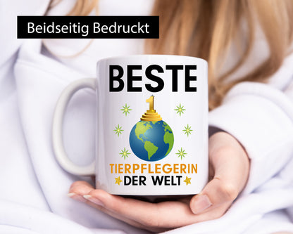 Welt Beste Tierpflegerin | Pflegeberuf Tierheim lustig Arbeit Kollegen Büro