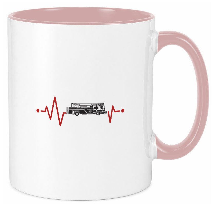 Herzschlag | Feuerwehrfahrzeug Feuerwehr Humor Geschenkidee Tasse