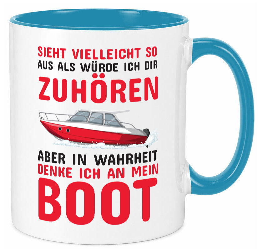 Bootbesitzer | Kapitän Tasse mein Boot lustig Humor Geschenkidee Geschenk